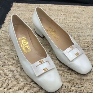 Ferragamo Bridal Pumps-Size 7